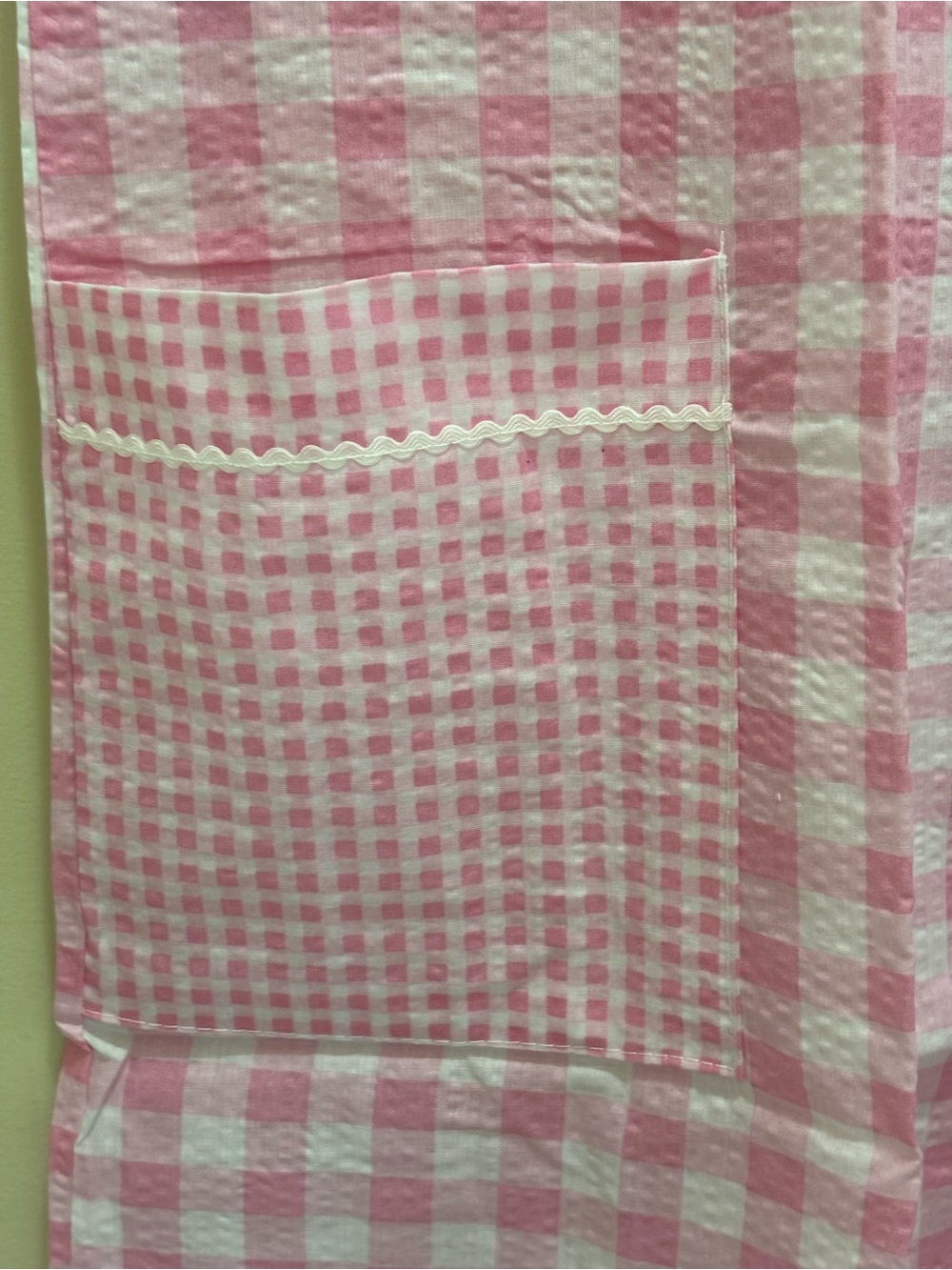 Pink Checkered Women’s Pajama Dress-Large - Picture 5 of 11